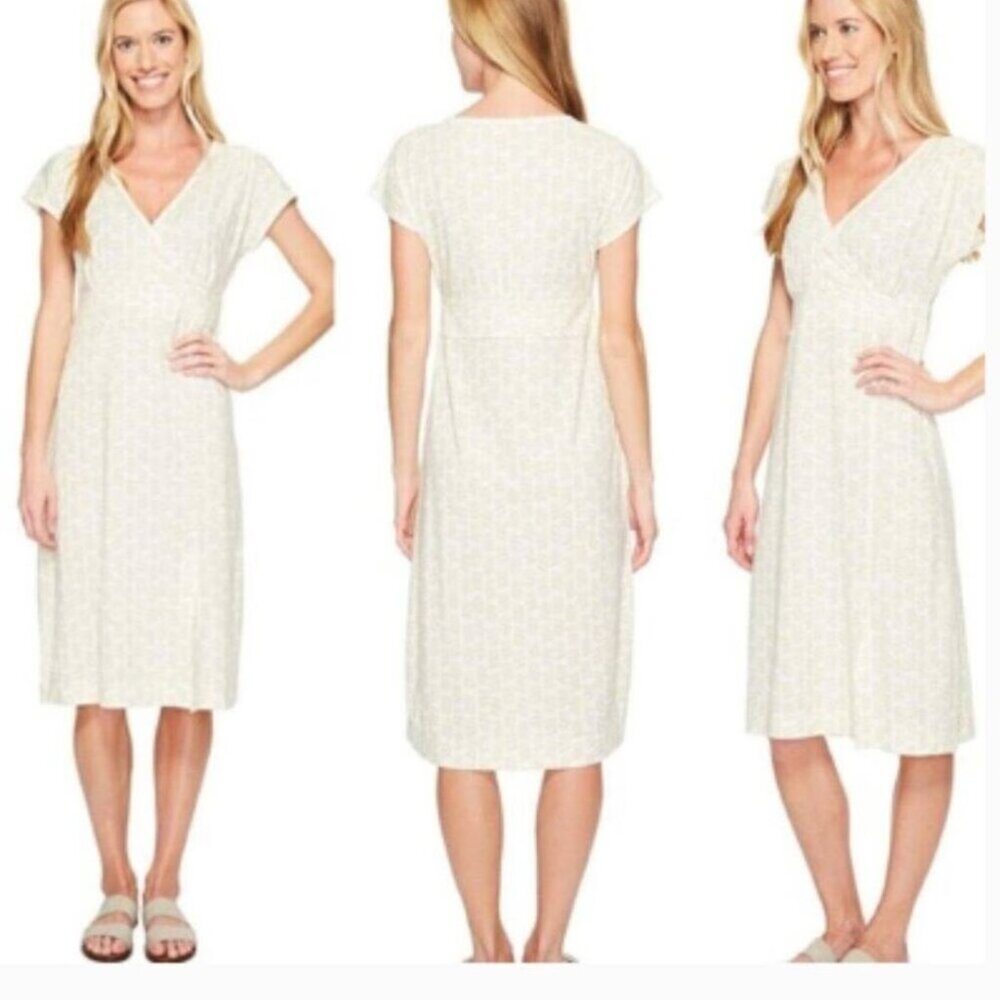 NWOT Royal Robbins Women's Essential Tencel Dash Dress Cream Size L